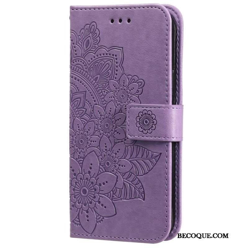 Etui Folio do Samsung Galaxy A13 5G / A04s Kwiatowa Mandala