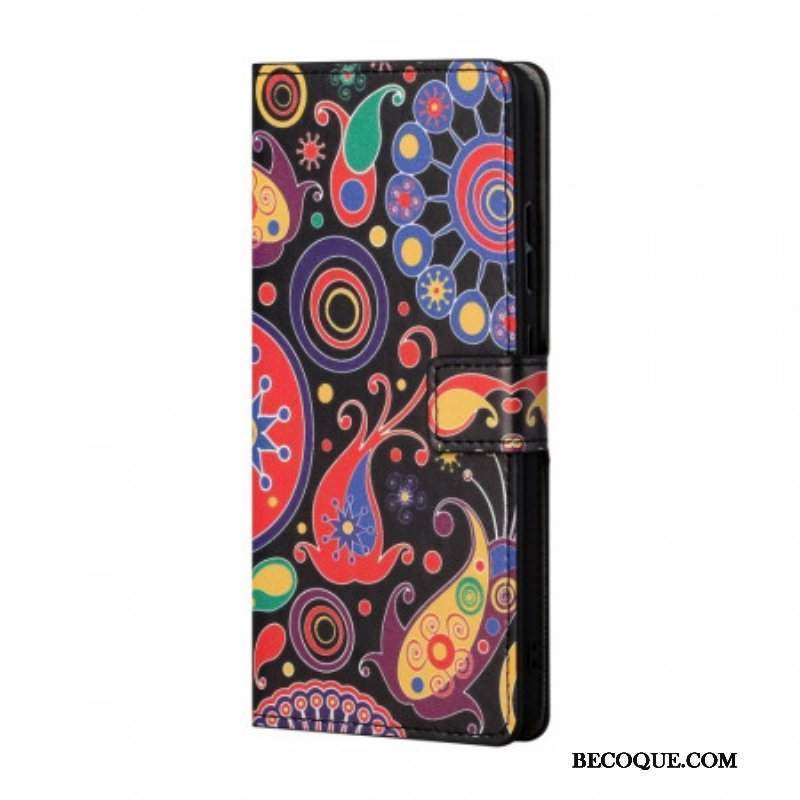 Etui Folio do Samsung Galaxy A13 5G / A04s Rysunki Galaktyk