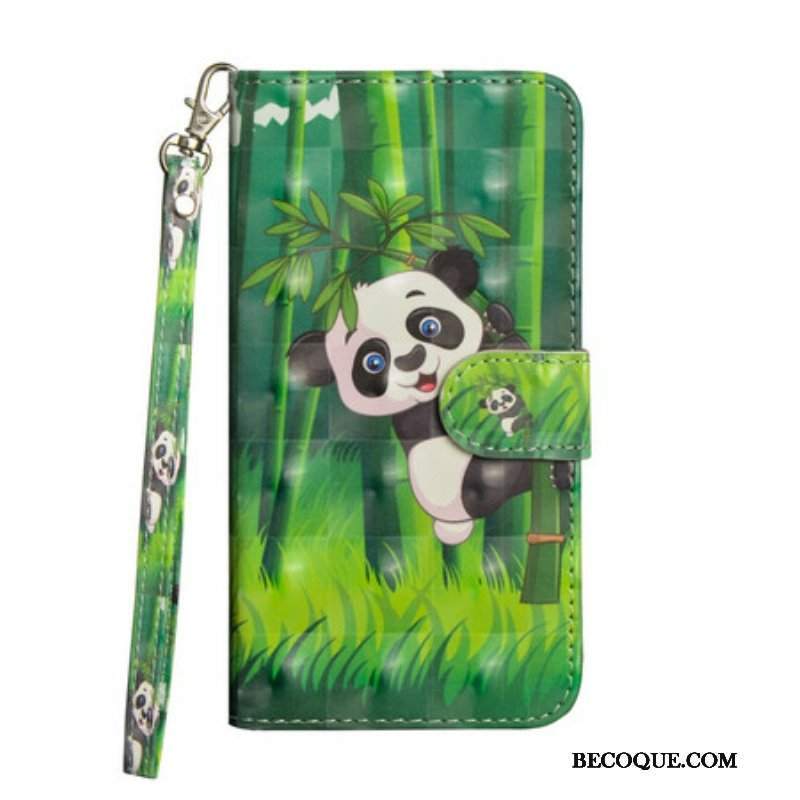 Etui Folio do Samsung Galaxy A42 5G Panda I Bambus