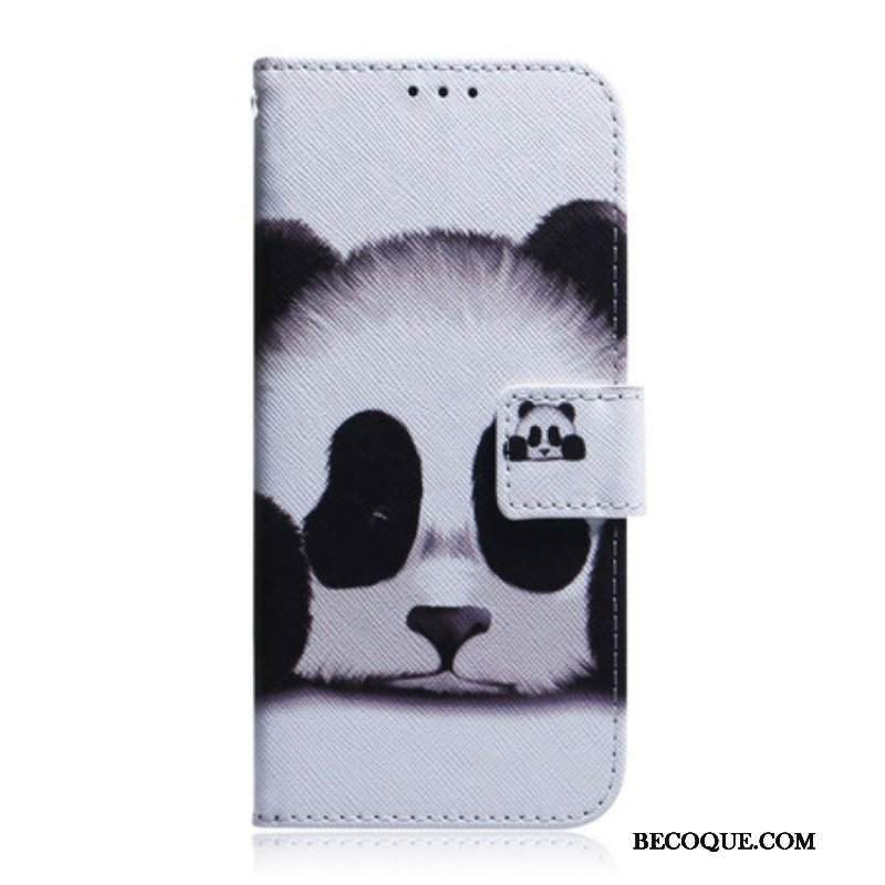 Etui Folio do Samsung Galaxy A42 5G Twarz Pandy