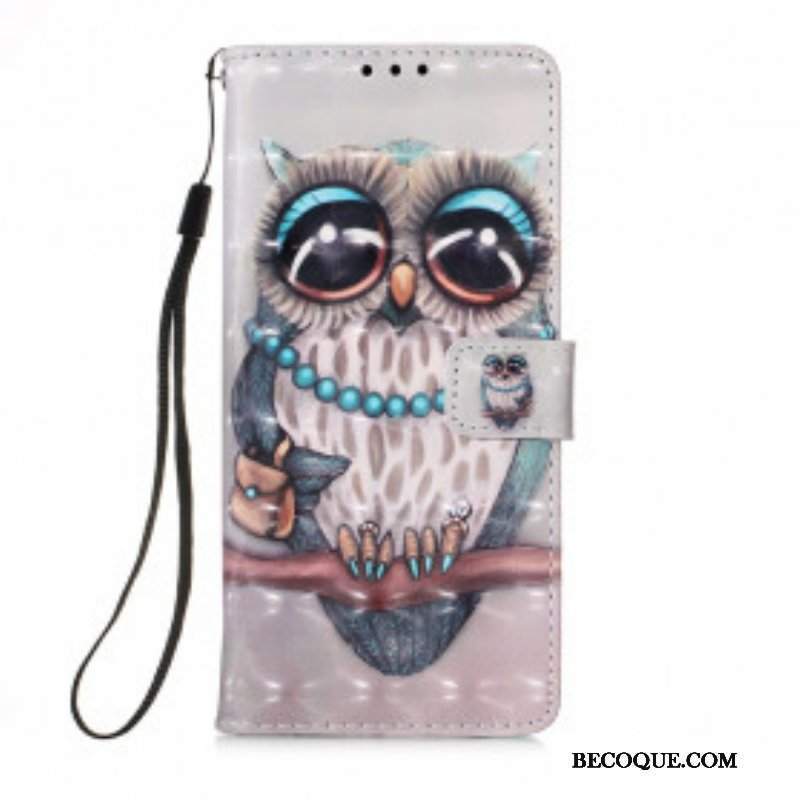 Etui Folio do Samsung Galaxy M12 / A12 Pani Sowa