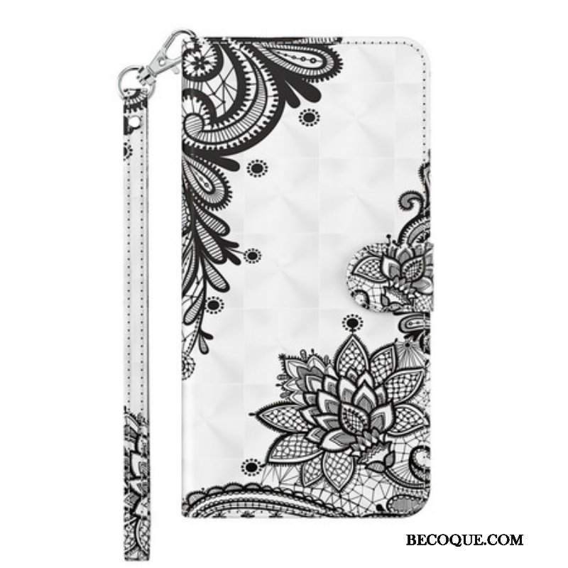 Etui Folio do Samsung Galaxy M12 / A12 Szykowna Koronka