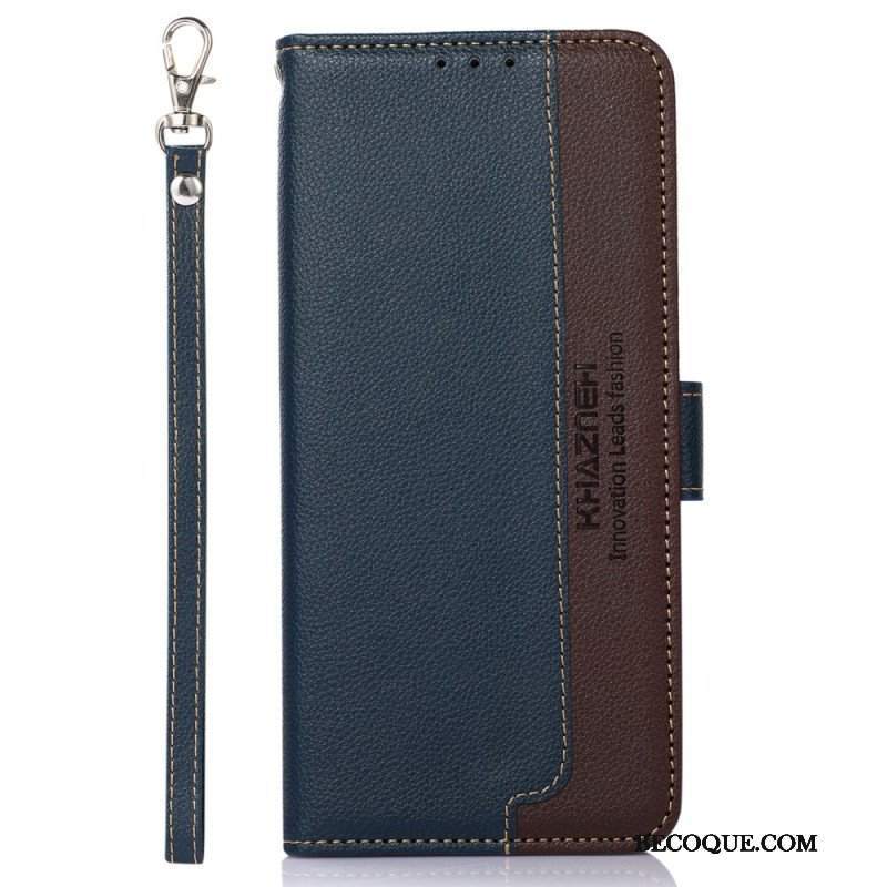 Etui Folio do Samsung Galaxy M52 5G Rfid Khazneh W Stylu Liczi