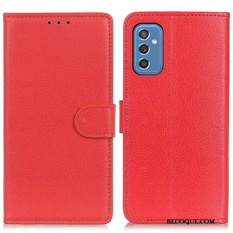 Etui Folio do Samsung Galaxy M52 5G Tekstura Liczi