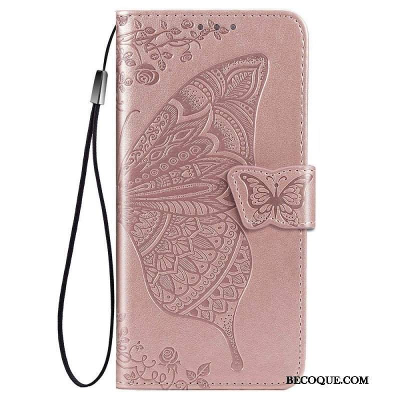 Etui Folio do Samsung Galaxy M53 5G Barokowy Motyl