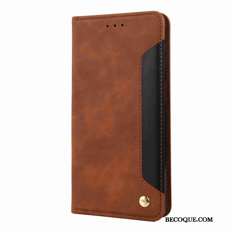 Etui Folio do Samsung Galaxy M53 5G Dwukolorowa Elegancja