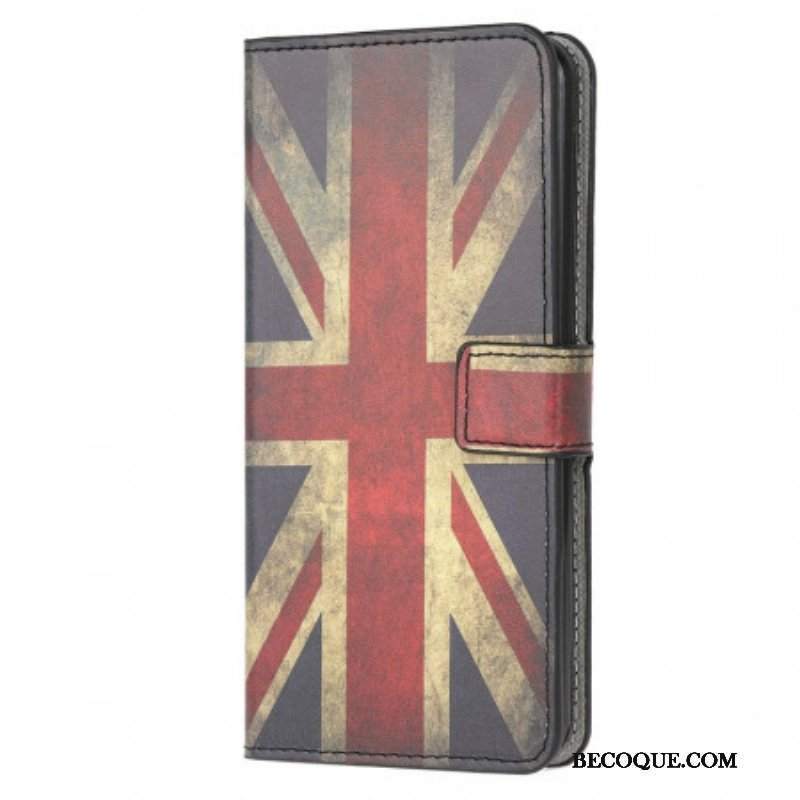 Etui Folio do Samsung Galaxy M53 5G Flaga Angielska