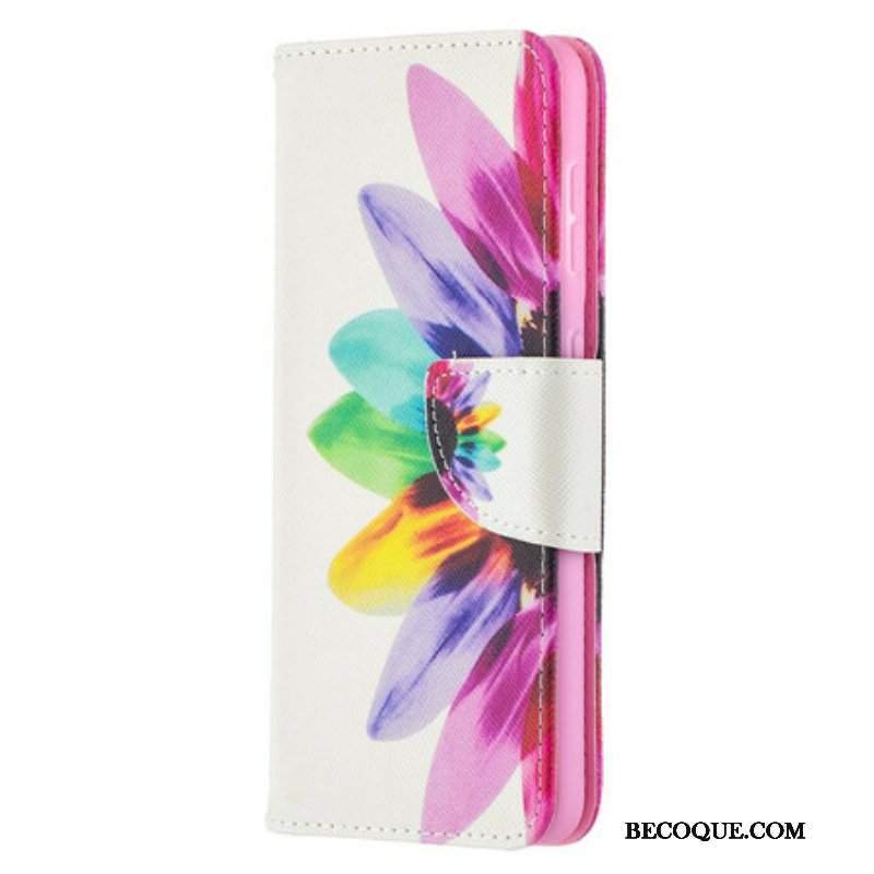 Etui Folio do Samsung Galaxy S21 5G Akwarela Kwiat