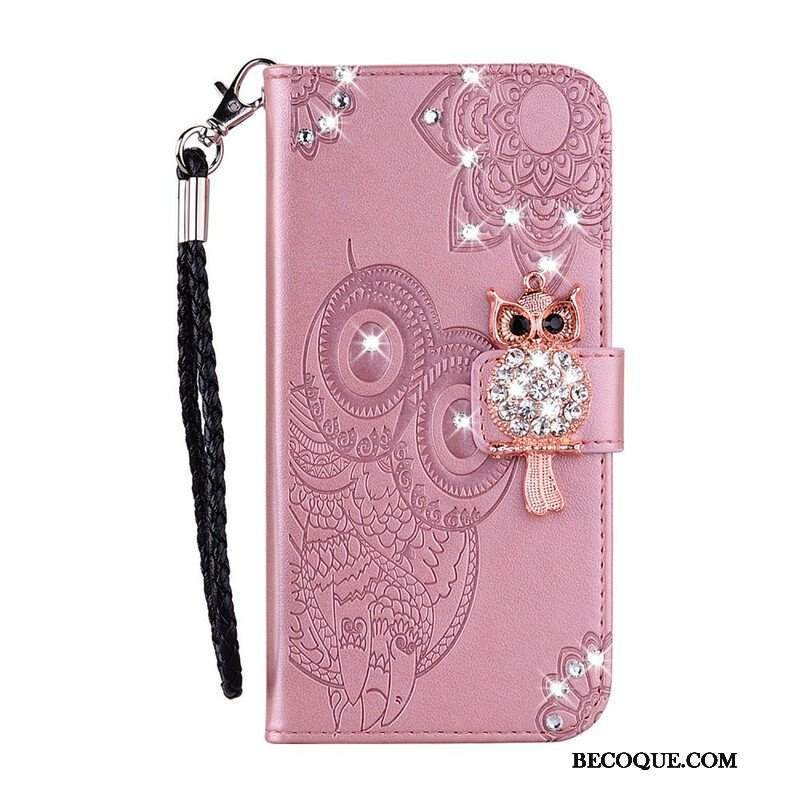 Etui Folio do Samsung Galaxy S21 5G Sowa Mandala I Urok