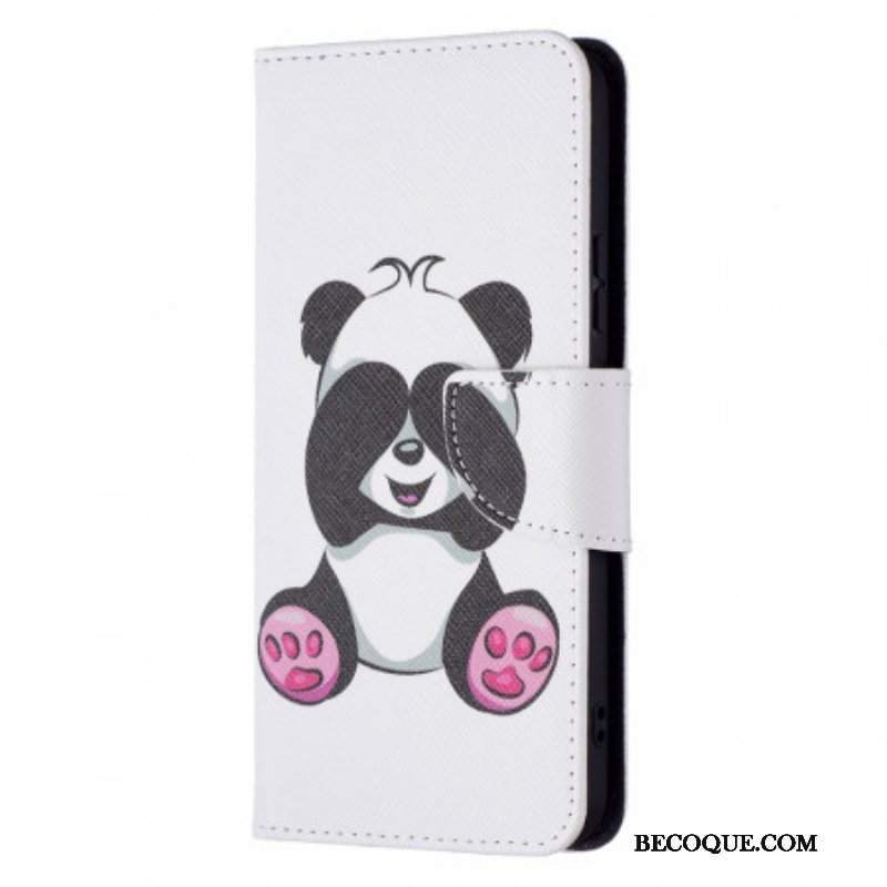 Etui Folio do Samsung Galaxy S22 Plus 5G Zabawa Pandami