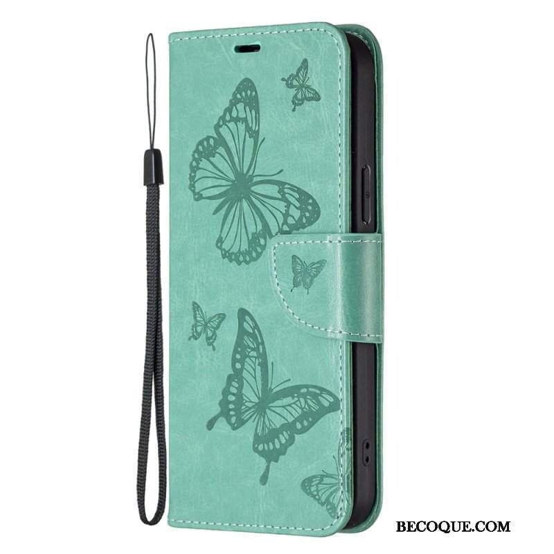 Etui Folio do Samsung Galaxy S23 Plus 5G Gigantyczne Motyle