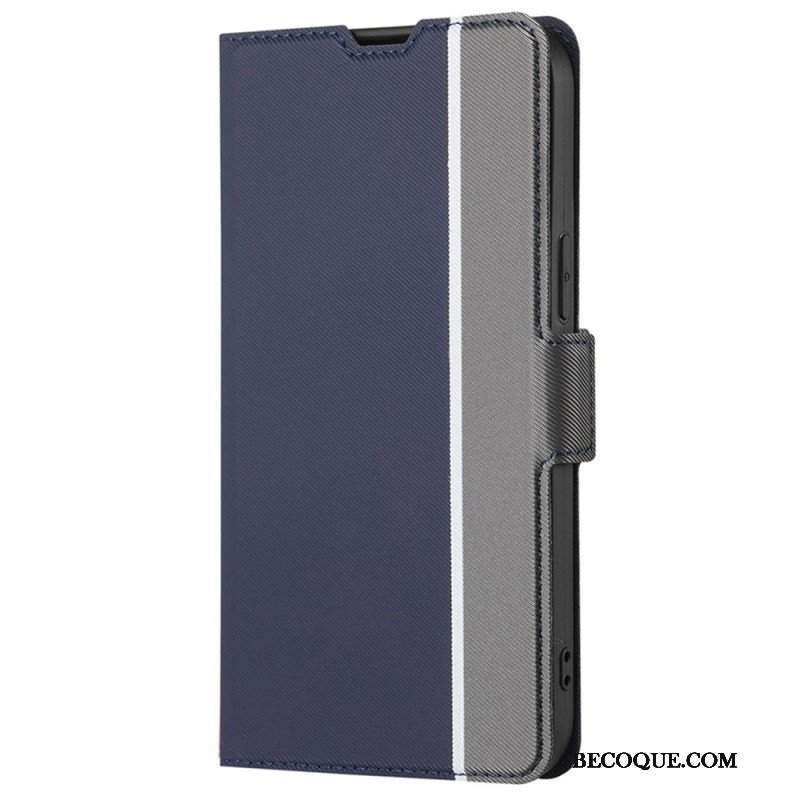 Etui Folio do Samsung Galaxy S23 Ultra 5G Fajny Dwukolorowy