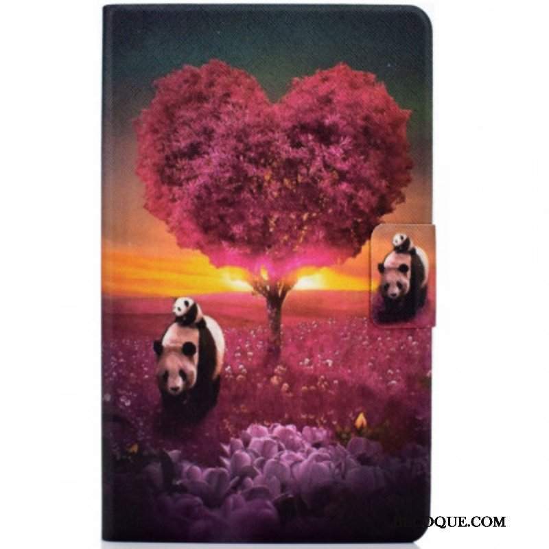 Etui Folio do Samsung Galaxy Tab A8 (2021) Serce Pandy