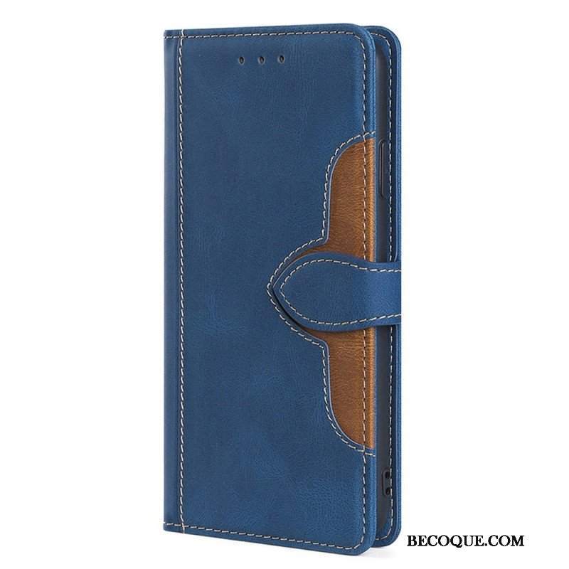 Etui Folio do Sony Xperia 1 IV Dwukolorowy Kwiatowy