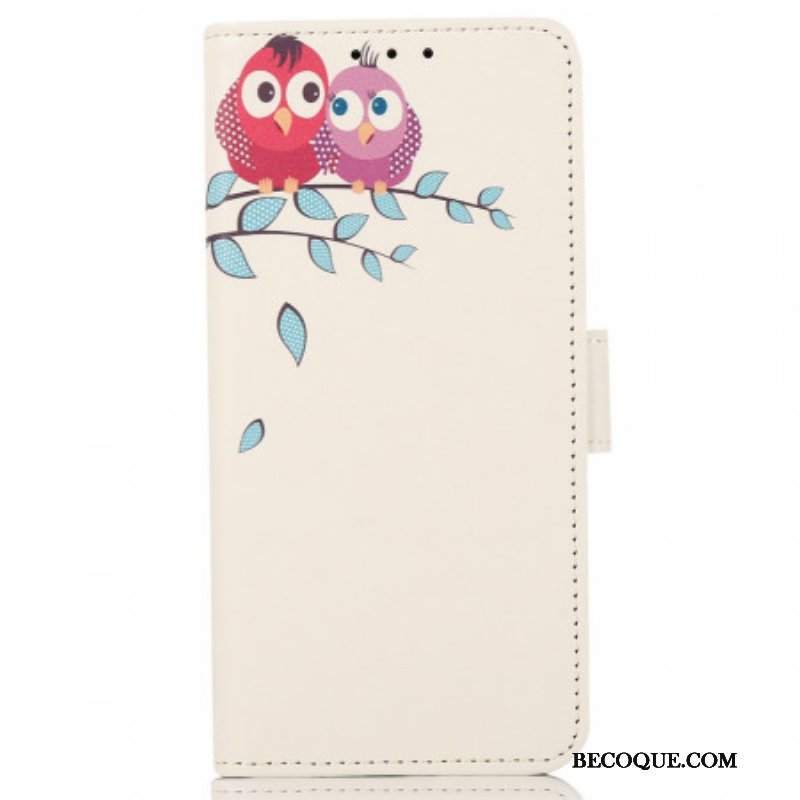 Etui Folio do Sony Xperia Pro-I Para Sowy Na Drzewie