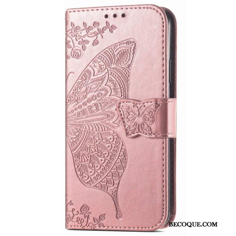 Etui Folio do Xiaomi 13 Barokowy Motyl