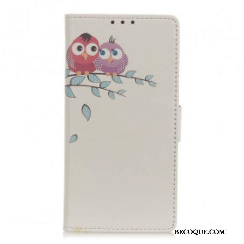 Etui Folio do Xiaomi Redmi Note 10 / 10S Para Sowy Na Drzewie