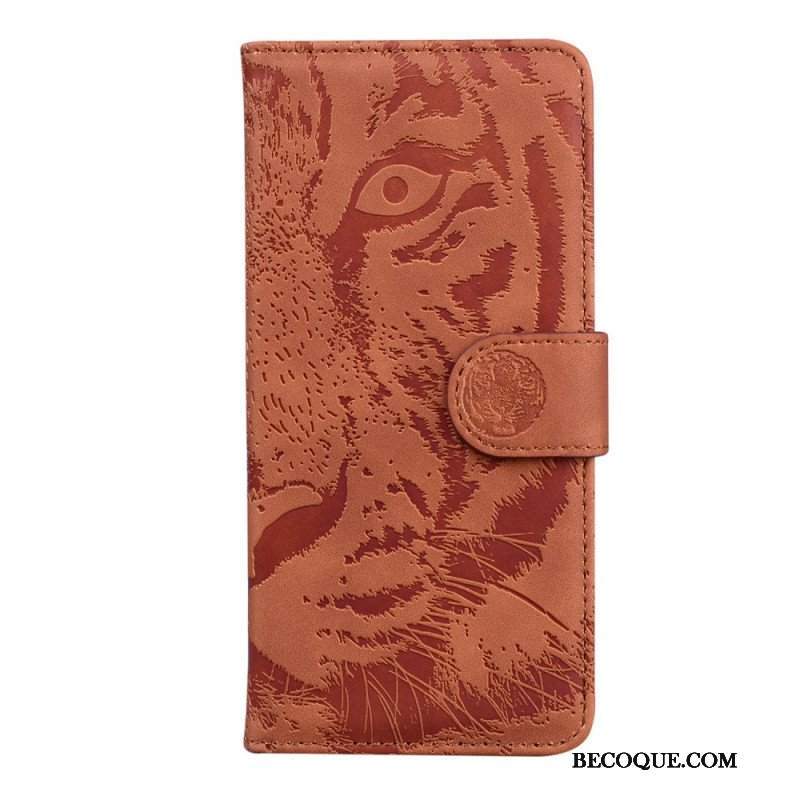 Etui Folio do Xiaomi Redmi Note 11 / 11S Nadruk Twarzy Tygrysa