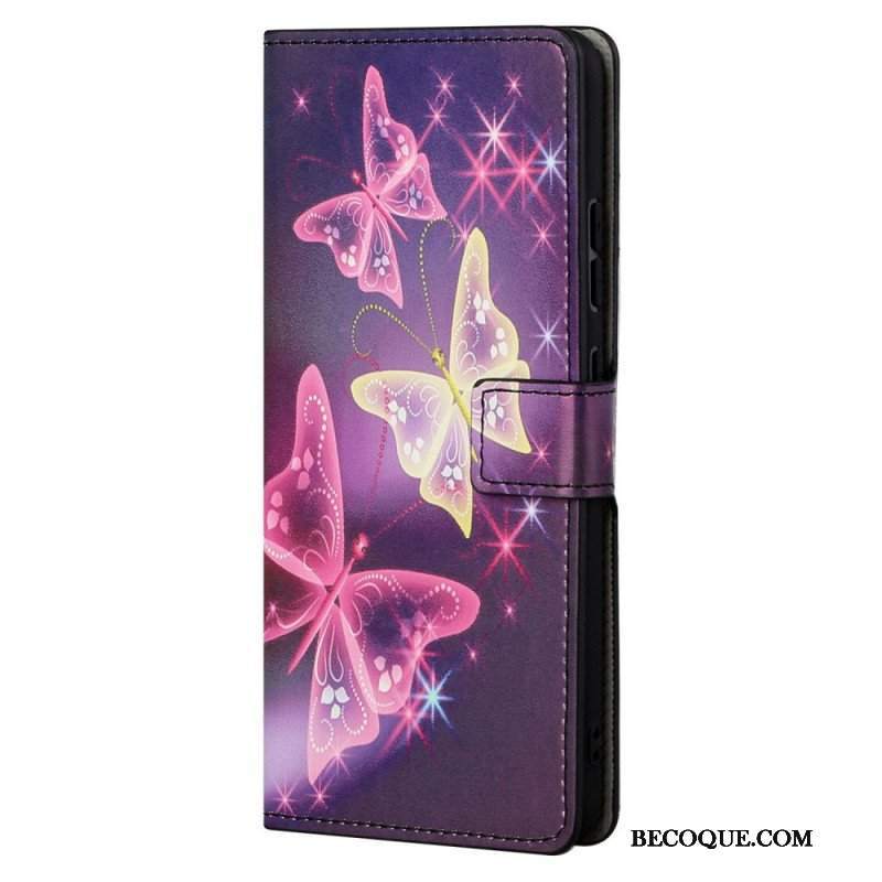 Etui Folio do Xiaomi Redmi Note 11 Pro / 11 Pro 5G Motyle I Kwiaty