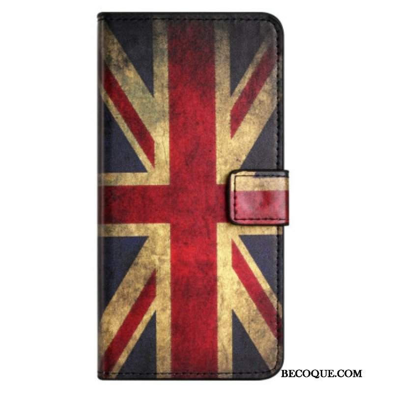 Etui Folio do Xiaomi Redmi Note 12 4G Flaga Angielska