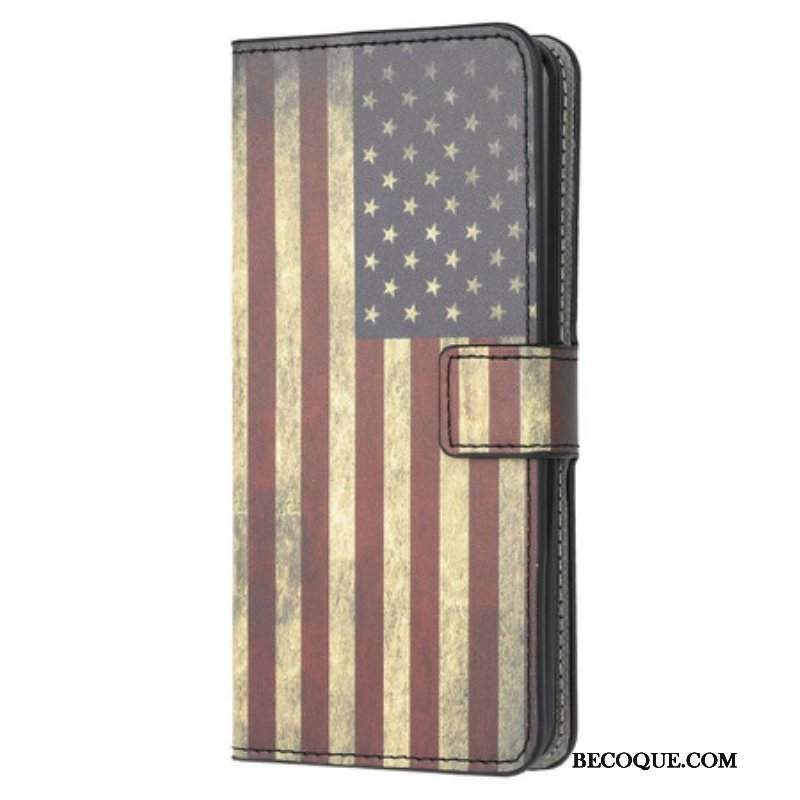 Etui Folio do iPhone 13 Mini Flaga Usa