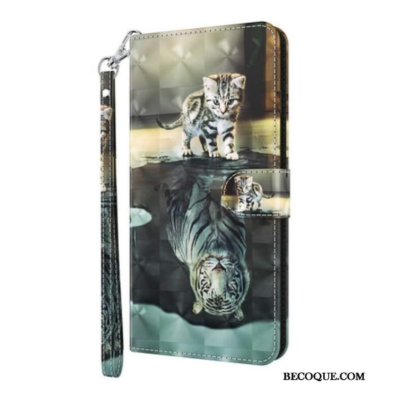 Etui Folio do iPhone 13 Pro Ernest Tygrys