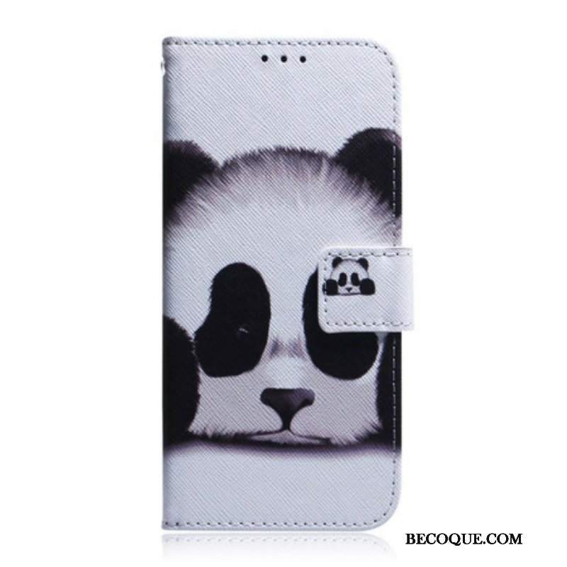 Etui Folio do iPhone 13 Pro Max Twarz Pandy