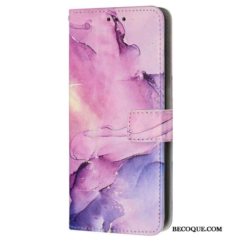 Etui Folio do iPhone 15 Pro Max Styl Marmurkowy