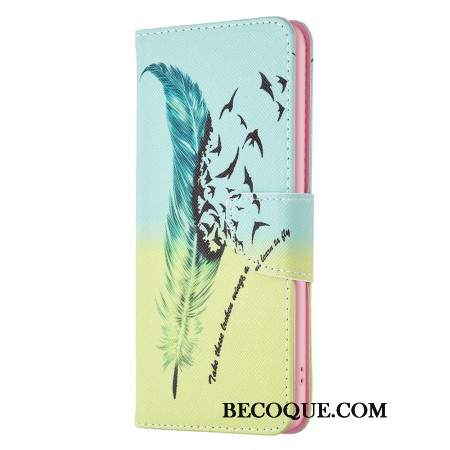 Etui Folio iPhone 16 Plus Pióro I Ptaki Etui Ochronne