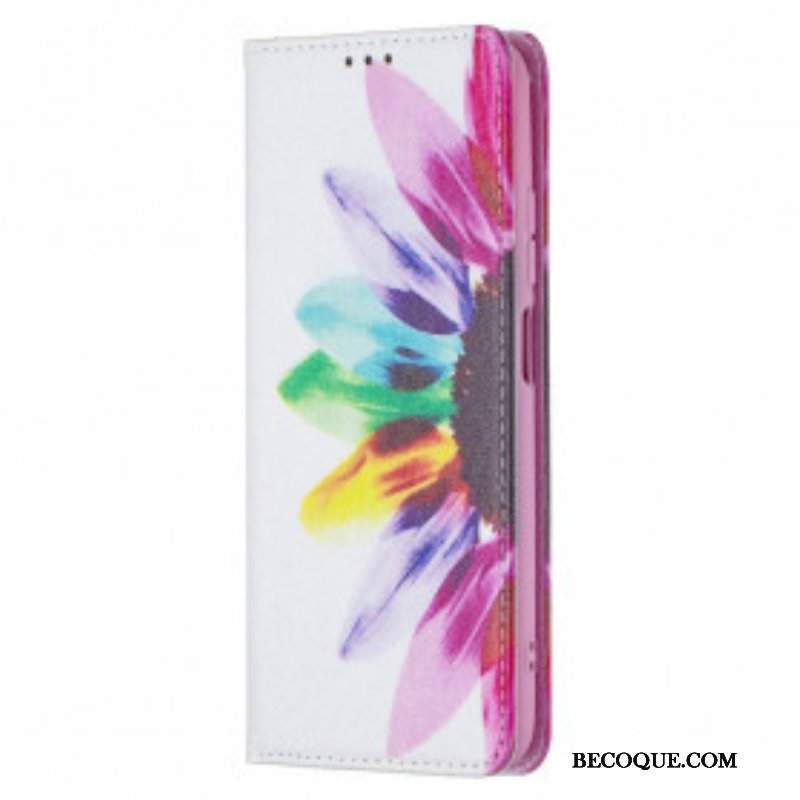 Etui Na Telefon do Xiaomi Redmi Note 10 / 10S Etui Folio Akwarela Kwiat