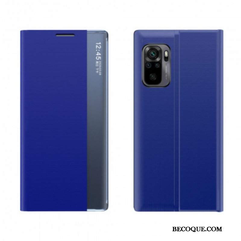 Etui Na Telefon do Xiaomi Redmi Note 10 / 10S Teksturowana Sztuczna Skóra