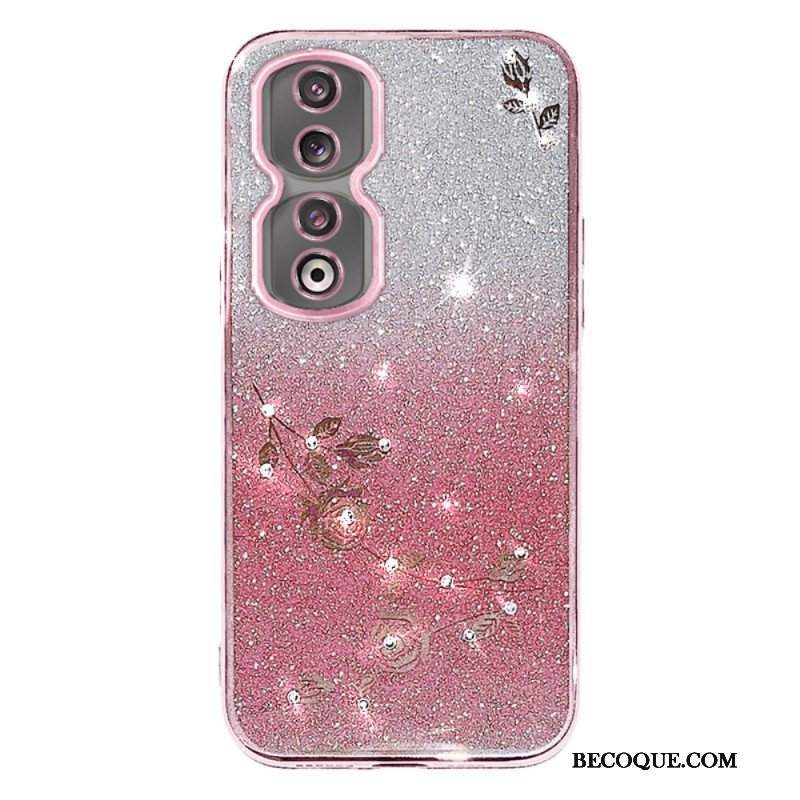 Etui do Honor 90 Pro Brokat W Kolorze Gradientowym