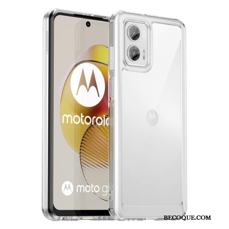 Etui do Moto G73 5G Przezroczysta Hybryda