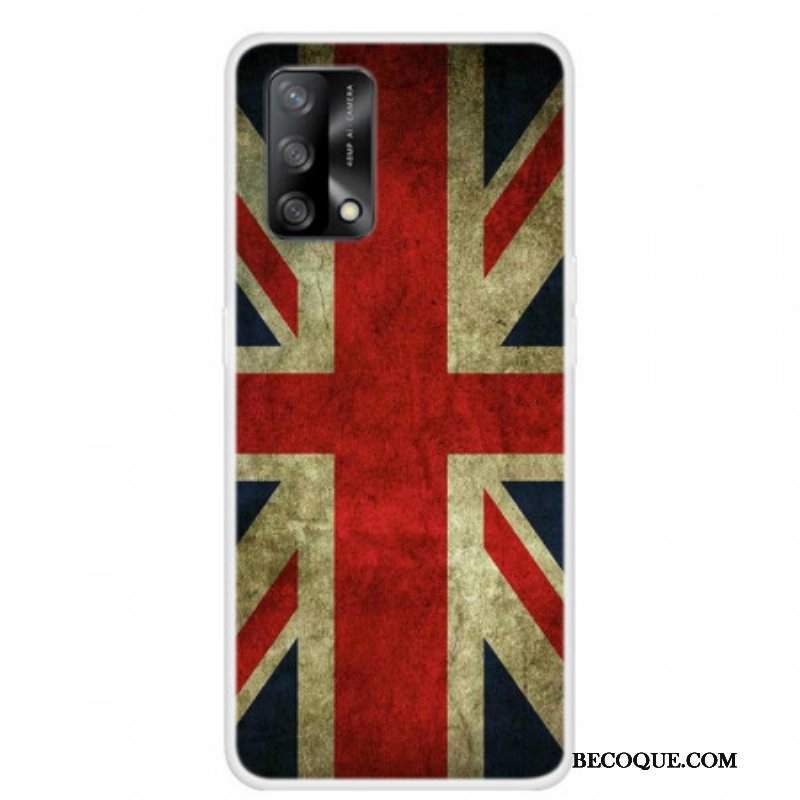 Etui do Oppo A74 4G Flaga Angielska