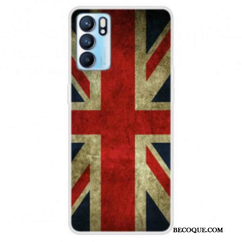 Etui do Oppo Reno 6 5G Flaga Angielska