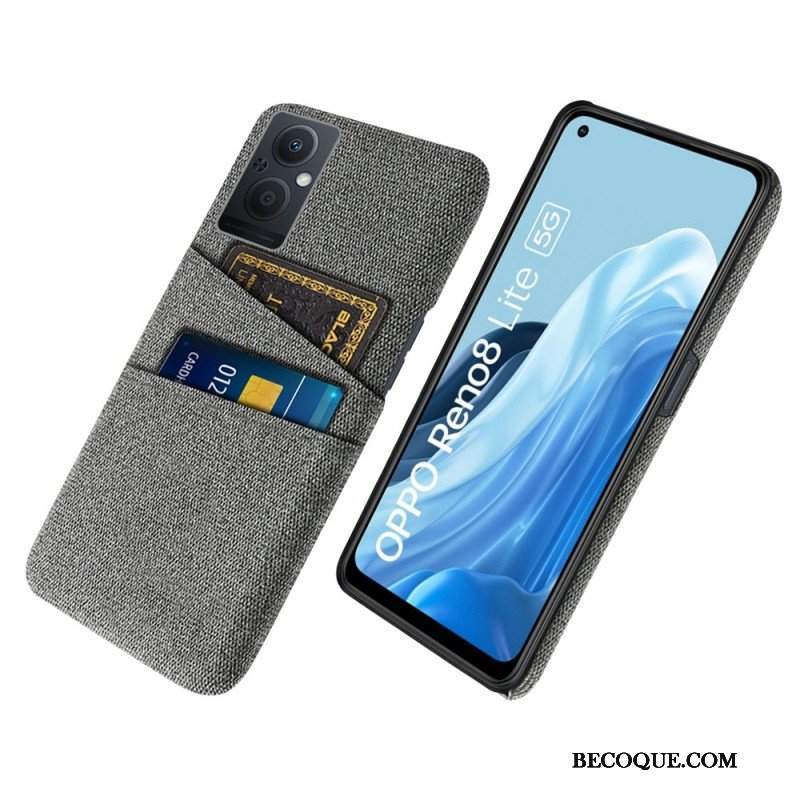 Etui do Oppo Reno 8 Lite Tkanina Na Karty