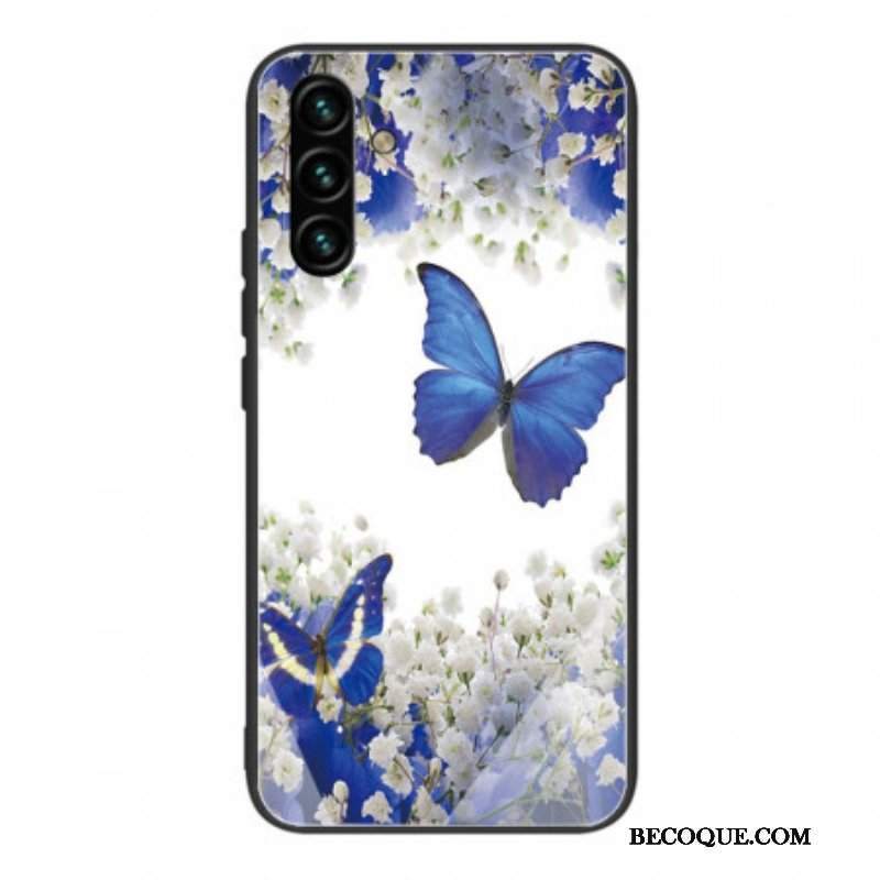 Etui do Samsung Galaxy A13 5G / A04s Szkło Hartowane W Kształcie Motyli