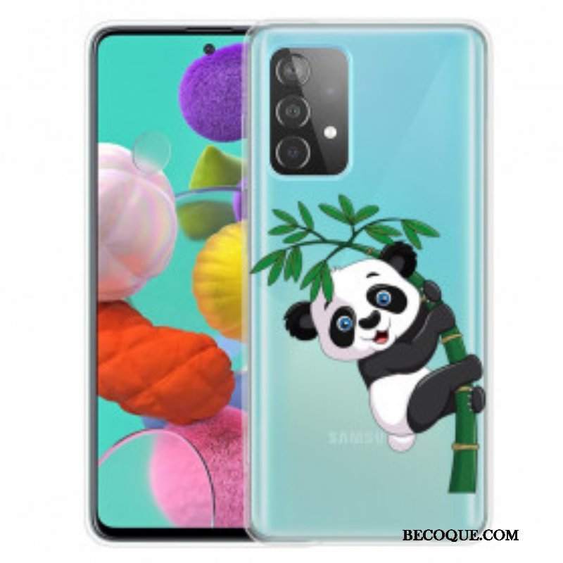 Etui do Samsung Galaxy A52 4G / A52 5G / A52s 5G Panda Na Bambusie