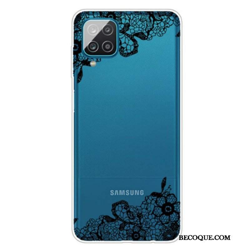 Etui do Samsung Galaxy M12 / A12 Delikatna Koronka