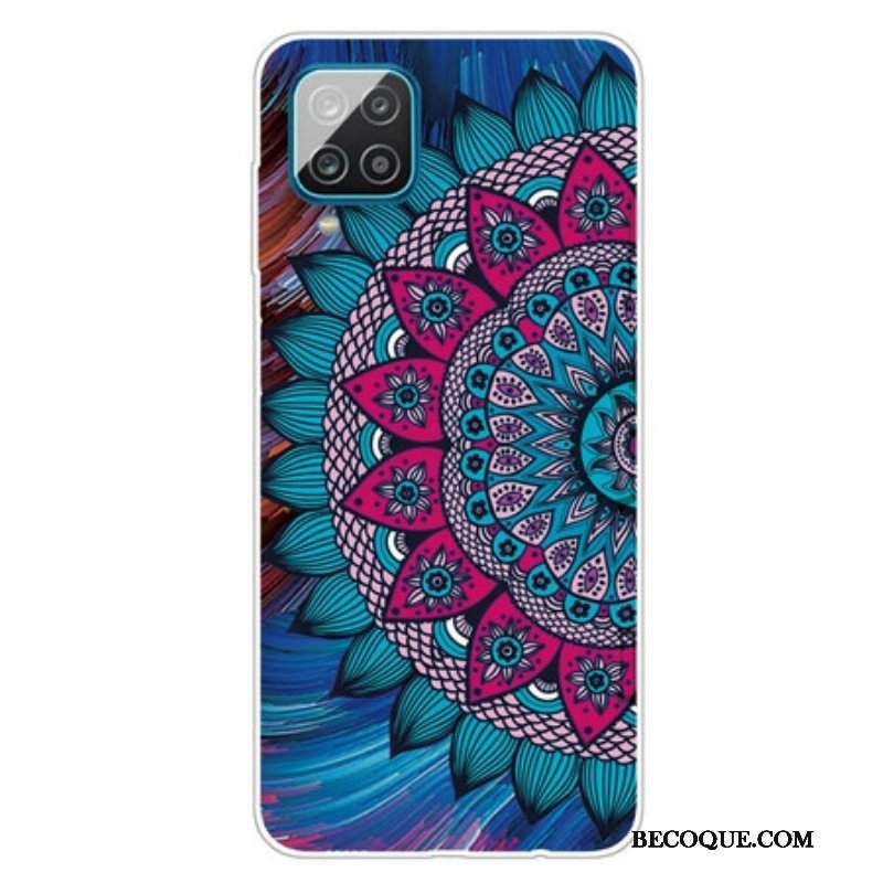 Etui do Samsung Galaxy M12 / A12 Kolorowa Mandala