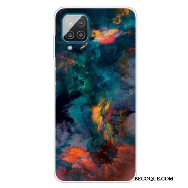 Etui do Samsung Galaxy M12 / A12 Kolorowe Chmury