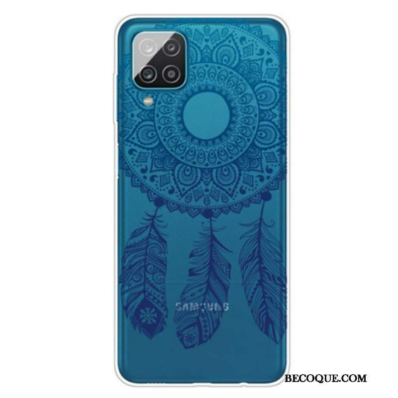 Etui do Samsung Galaxy M12 / A12 Mandala Z Pojedynczym Kwiatem