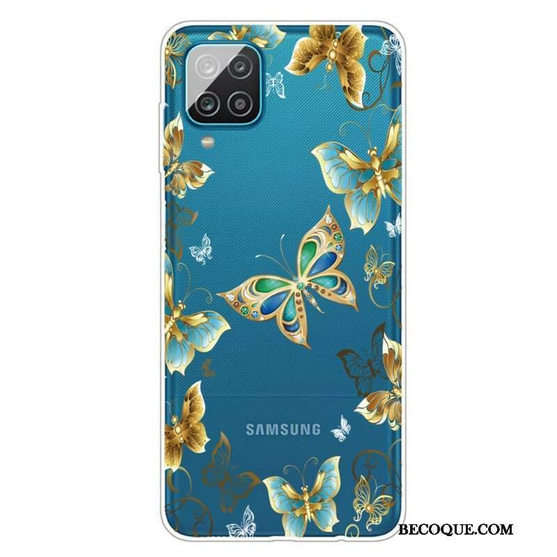 Etui do Samsung Galaxy M12 / A12 Zaprojektuj Motyle