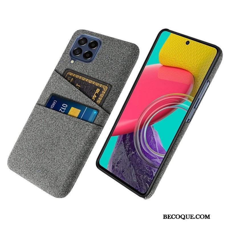 Etui do Samsung Galaxy M53 5G Posiadacz Karty Z Tkaniny