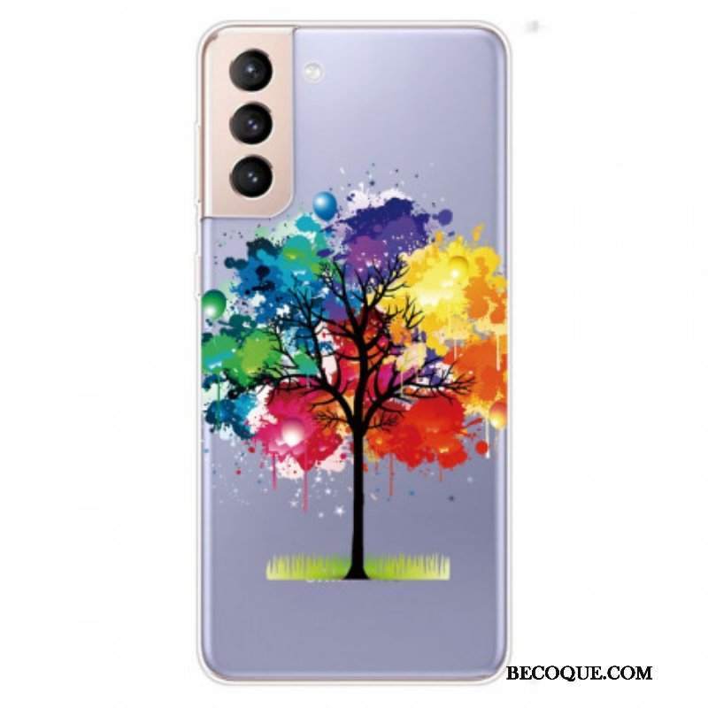 Etui do Samsung Galaxy S22 5G Bezszwowe Akwarela Drzewo