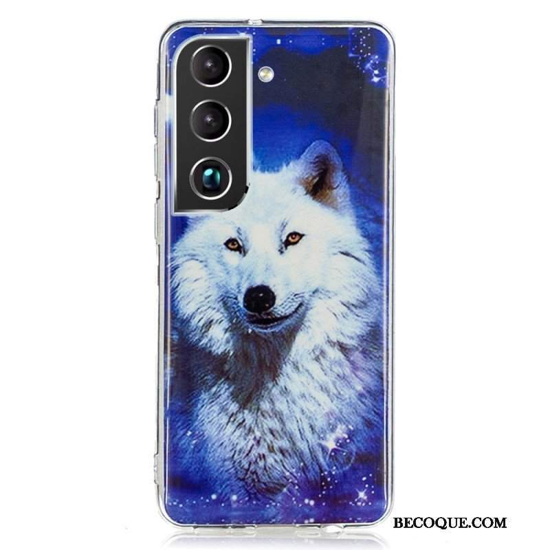 Etui do Samsung Galaxy S22 Plus 5G Fluorescencyjny Wilk