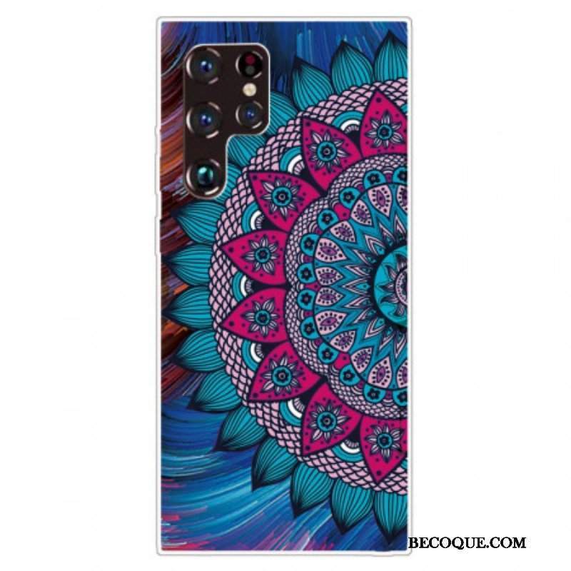 Etui do Samsung Galaxy S22 Ultra 5G Kolorowa Mandala