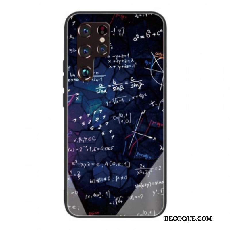 Etui do Samsung Galaxy S22 Ultra 5G Obliczenia Matematyczne Ze Szkła Hartowanego