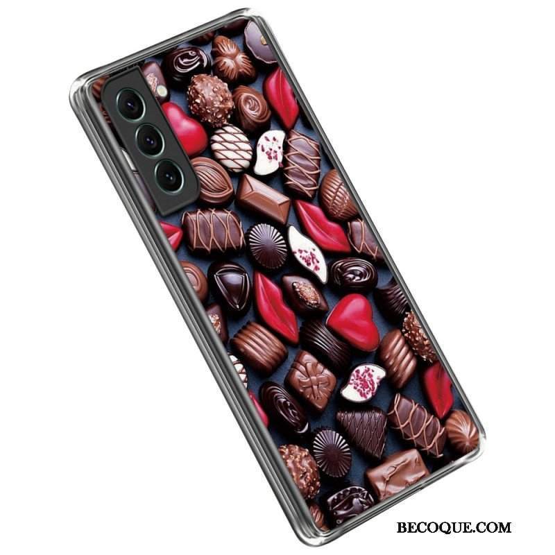 Etui do Samsung Galaxy S23 5G Elastyczna Czekolada