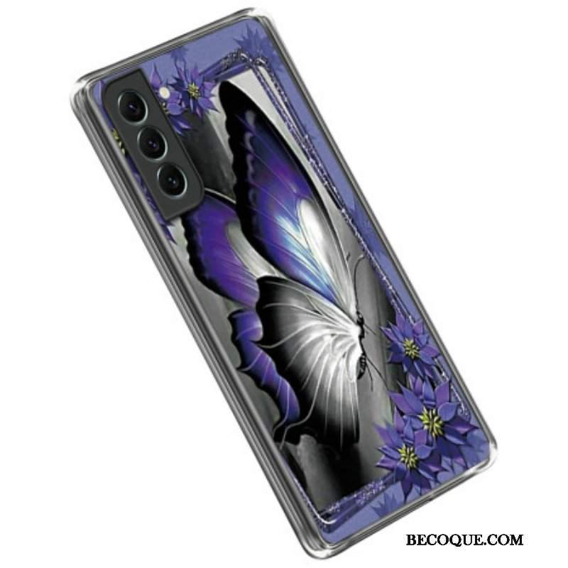 Etui do Samsung Galaxy S23 5G Fioletowy Motyl